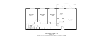 3030 Prospect - 3 Bedroom Plan A