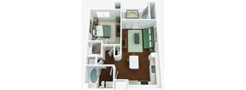 1 bed 1 bath at West Park Apartments, California