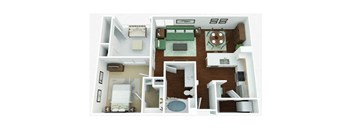 1 bed 1 bath B at West Park Apartments, San Diego, CA