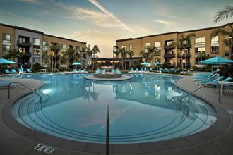 a swimming pool at the resort atrium