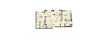 2bed 2 bath floor plan