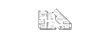 B3 Floor Plan at The Brynn, San Diego, 92108