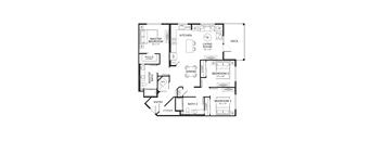 C1 Floor Plan at The Brynn, San Diego, 92108