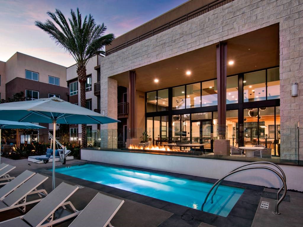 Twilight Pool at The Hub, San Diego, California