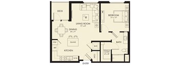 a floor plan of a living room and a dining room