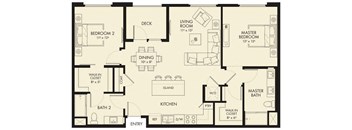a floor plan of a house with a bedroom and a living room
