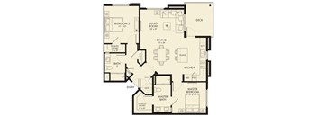 a floor plan of a house with bedrooms and a living room