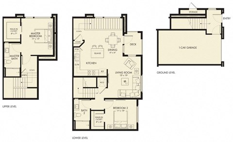 B6 Floor Plan at The Hub, California