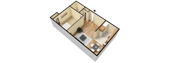 1Bed 1 Bath