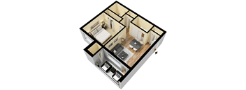 1 Bedroom 1 Bathroom Junior Terrace