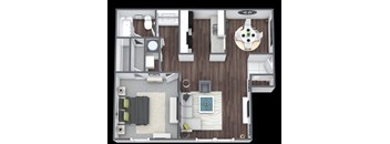 the bedroom floor plan of a 2100 sq ft studio