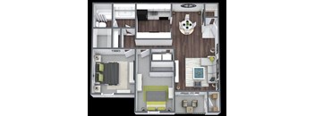 the bedroom floor plan of a 2100 sq ft apartment