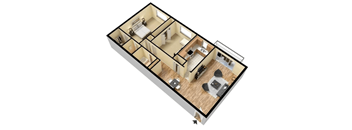 2 Bedroom 1 ½ Bath - Classic