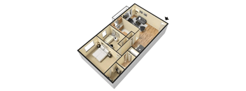 2 Bedroom 1 Bathroom - Classic