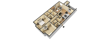 a floor plan of a house