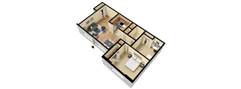 2 Bedroom 1 Bathroom
