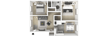 2 Bed 1 Bath