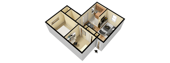 2 Bed 1 Bath