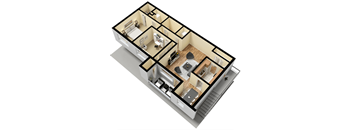 2 Bed 2 Bath Terrace