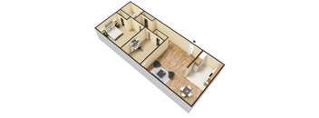 2 Bed 1 Bath