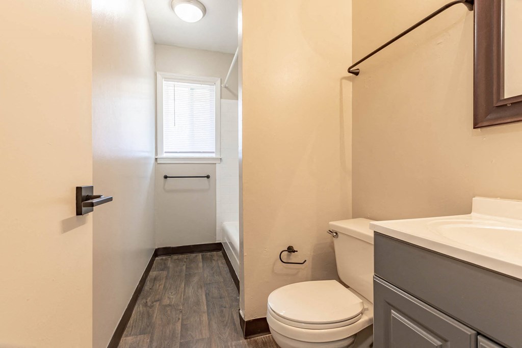 a bathroom with a toilet and a sink