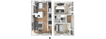 2 Bedroom 1 Bath
