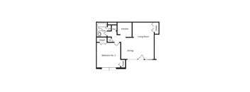 a drawing of a floor plan of a house