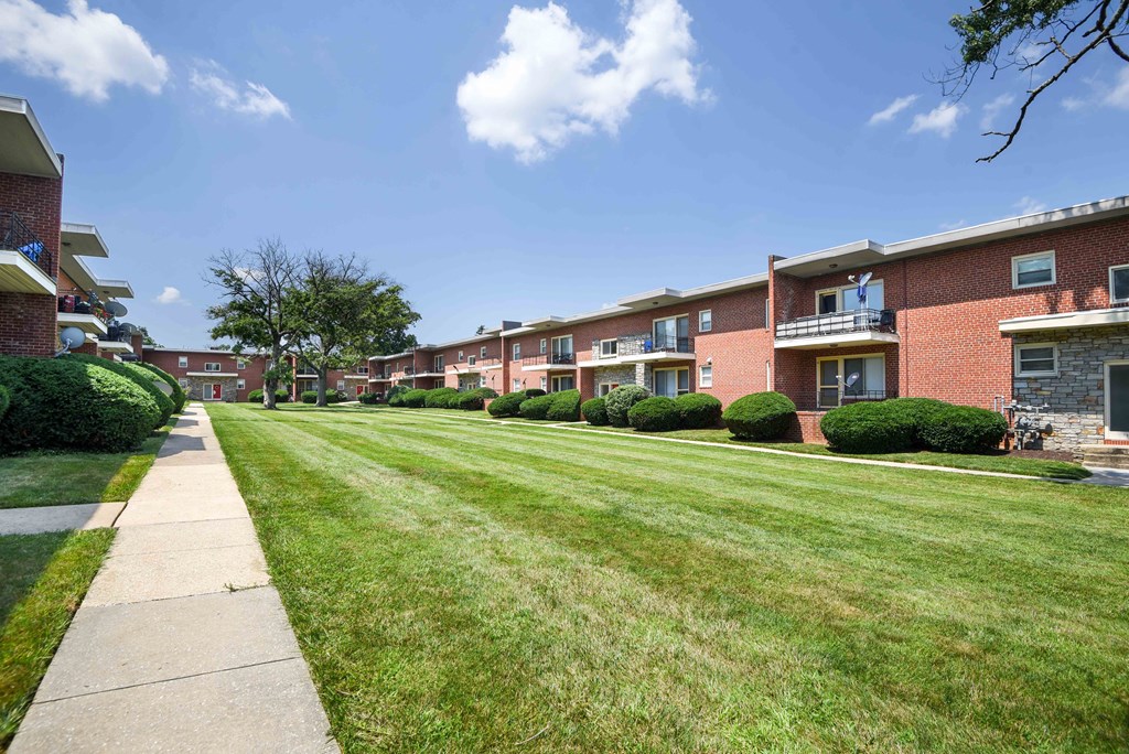 our apartments are located in a quiet area with a lawn