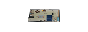 a floor plan of our studio suite