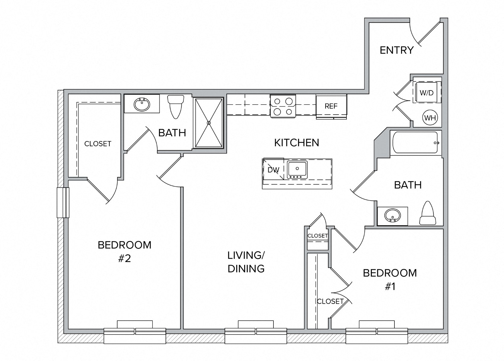 luxury rental studio one two bedroom apartments at city line east in jersey city Hudson county nj new jersey near nyc new York city