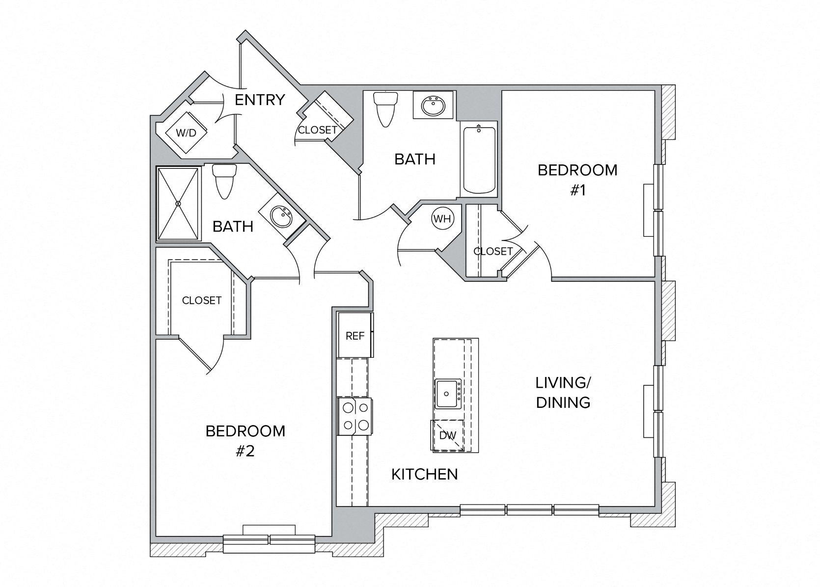 luxury rental studio one two bedroom apartments at city line east in jersey city Hudson county nj new jersey near nyc new York city