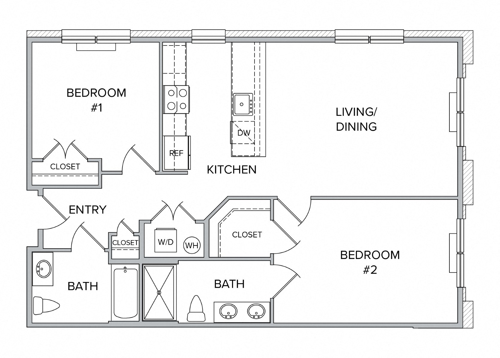 luxury rental studio one two bedroom apartments at city line east in jersey city Hudson county nj new jersey near nyc new York city