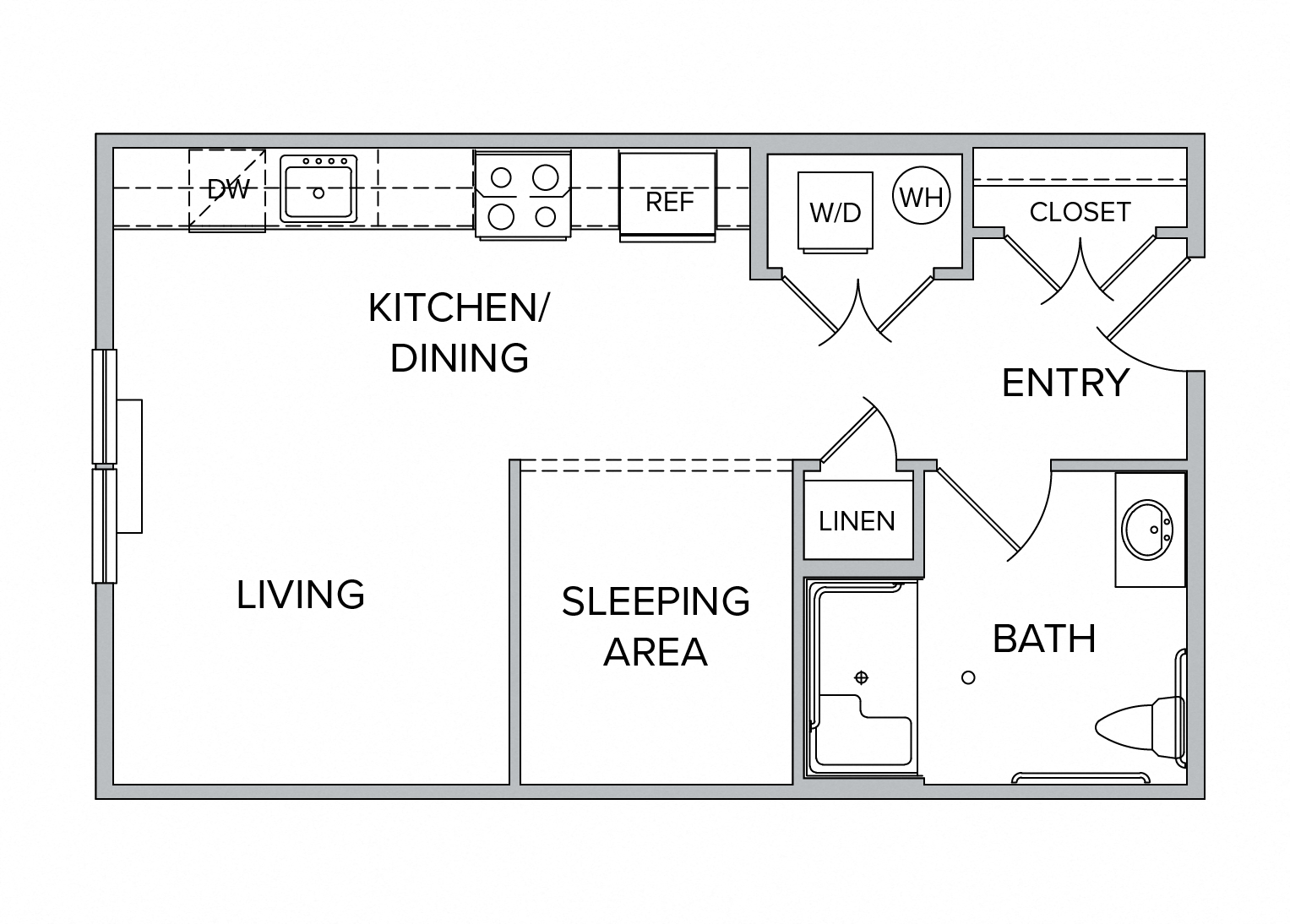 luxury rental studio one two bedroom apartments at city line east in jersey city Hudson county nj new jersey near nyc new York city