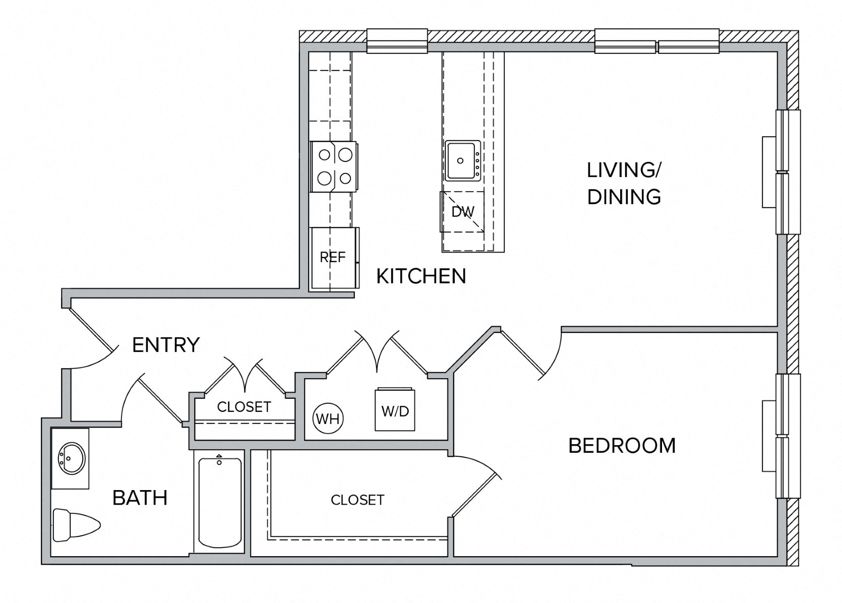 luxury rental studio one two bedroom apartments at city line east in jersey city Hudson county nj new jersey near nyc new York city