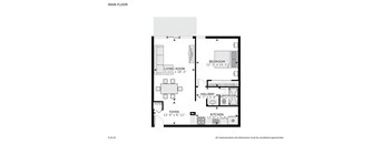 1 Bedroom Floorplan at Lakeridge Terrace Apartments, Colorado