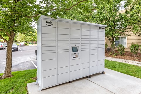 Packages hub at Belle Creek Apartments, Henderson, CO, 80640