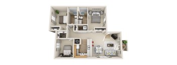 a 1 bedroom floor plan  395  385 square feet