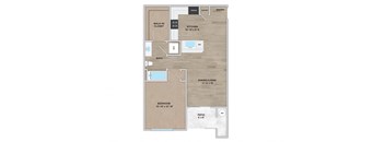 a floor plan of a two bedroom apartment