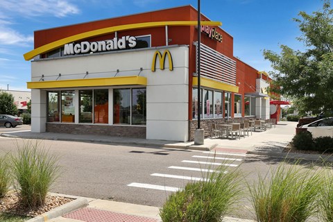 McDonald's in the neighborhood at Belle Creek Apartments, Henderson, CO, Colorado