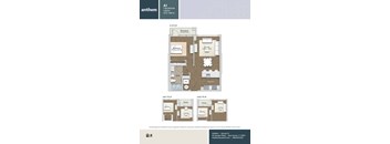 a floor plan of a bedroom apartment