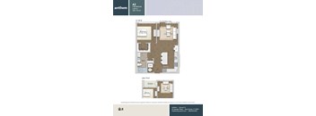 a floor plan of a bedroom apartment