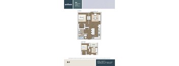 a floor plan of a bedroom apartment