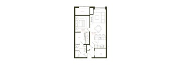 A91 Floor Plan at Twenty Fair Apartments, New Haven