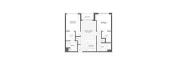 B5-1 Floor Plan at The Audubon New Haven, Connecticut, 06511