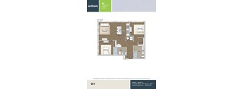 a typical floor plan of a 1 bedroom apartment