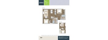 a typical floor plan of a 1 bedroom apartment