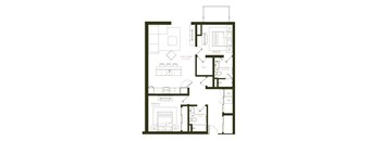 B4 Floor Plan at Twenty Fair Apartments, New Haven, 06511