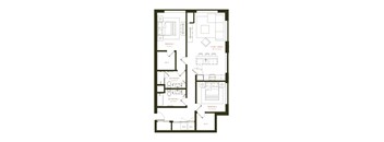 B7 Floor Plan at Twenty Fair Apartments, Connecticut