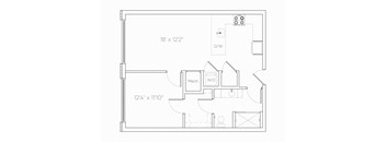 CA1 Floor Plan at Brim and Crown, Norwalk, CT