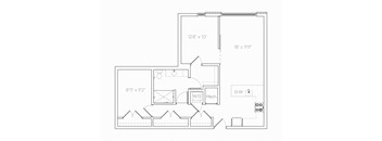 CA2 Floor Plan at Brim and Crown, Norwalk, Connecticut